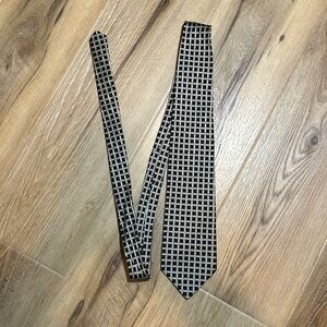 Black and silver textured Echo tie